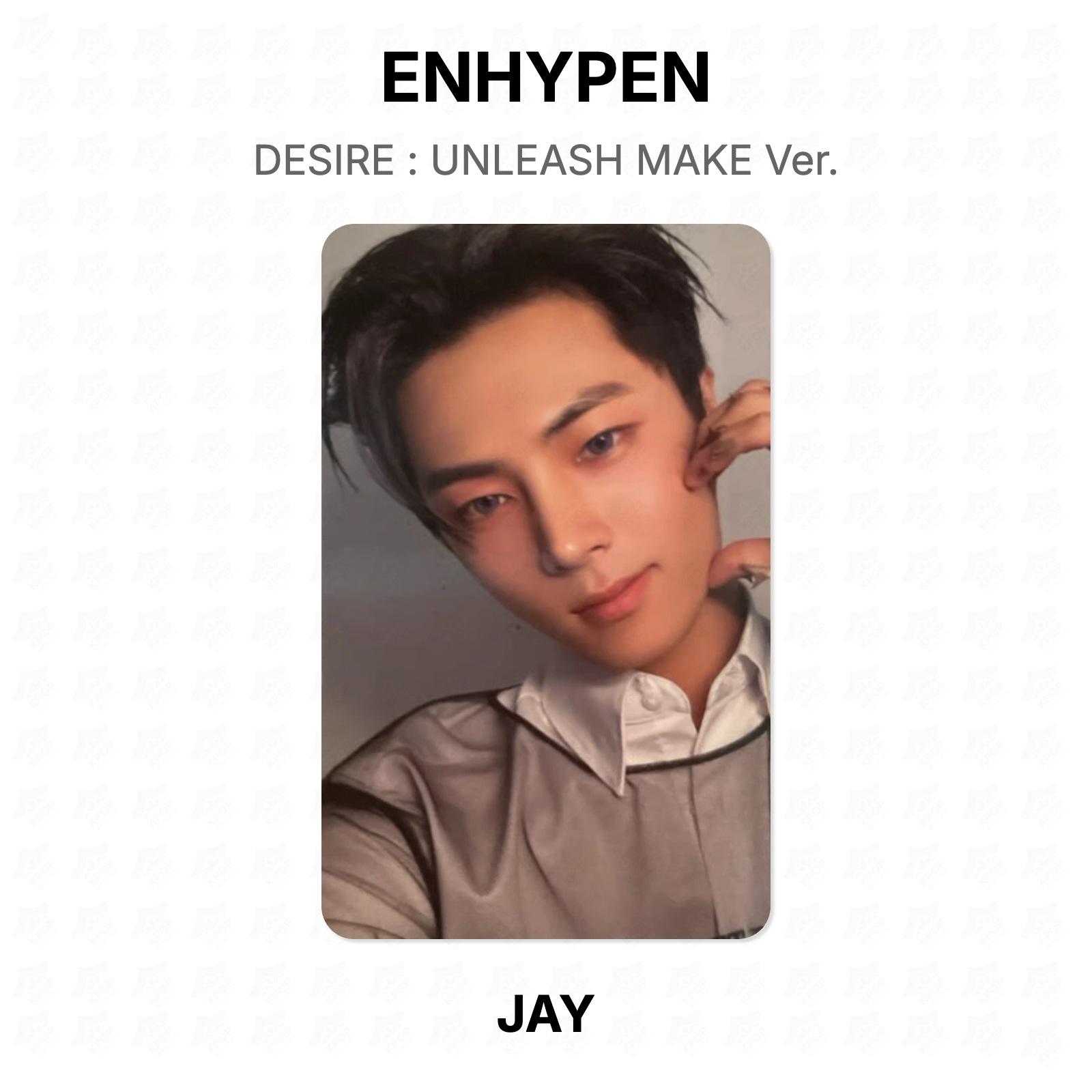 ENHYPEN DESIRE : UNLEASH MAKE Версия. Официальная фотокарта JAY 02