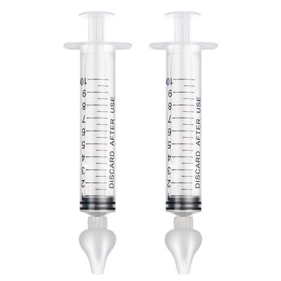 2 Pezzi Lavaggi Nasali per Neonati Tubo Siringa Pulizia Naso Bambino Cura del Neonato Aspiratore Nasale Pulitore 10ML Lavaggio Nasale per Rinite del Bambino