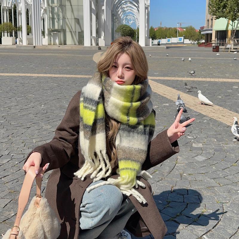 Maillard High-end Scarf Women's Winter New Korean Version Versatile Thickened Winter Plush Warm Scarf Autumn