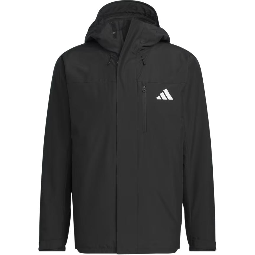 adidas Fashion Casual Retro Striped Logo Jacket Unisex Jacket Black JM9017