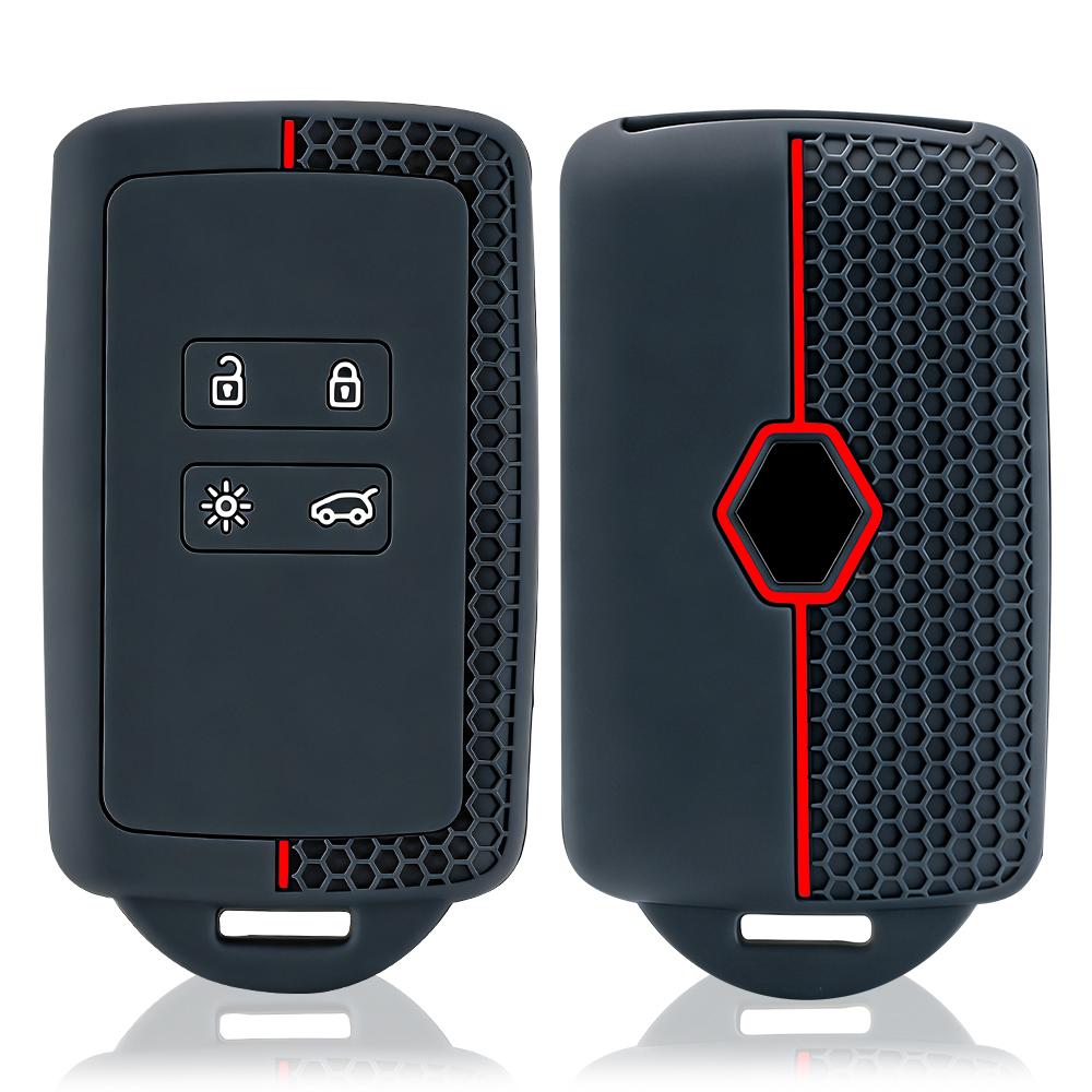 Silicone Smart Remote Control Car Key Case Cover Fob for Renault Captur Koleos Kadjar Arkana Megane Dacia Duster Sandero Stepway