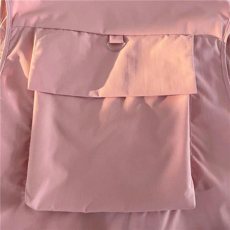 Japanese Trend Functional Tactical Multi-Pocket Vest with DIY Logo Sleeveless Design for Workwear in Spring/Autumn