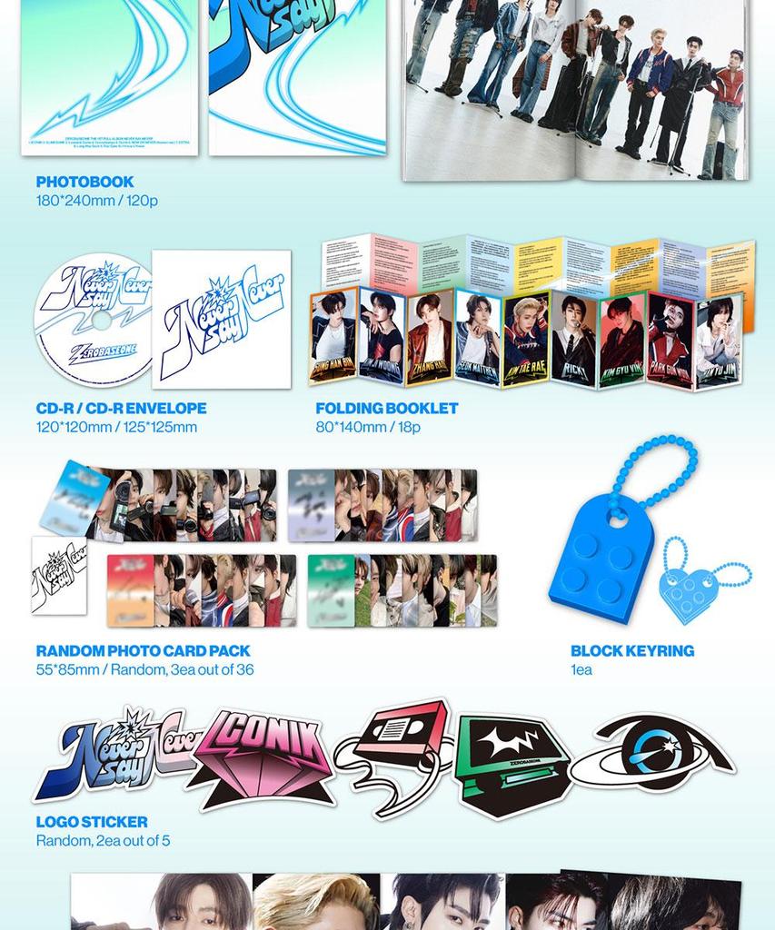 (PHOTOBOOK Ver.) ZB1 (ZEROBASEONE) [NEVER SAY NEVER] 1st Full Album