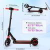 Trottinette Electrique Enfant ELSCOOT S3 Pliable - Léger Ultra Portable - écran LCD - 130W - 8 km - Pour 6 à 12 ans- Noir