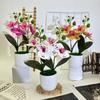 Butterfly Orchid Imitation Flower Set For Home Interior And Outdoor Garden Decoration
