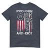 Pro Gun Anti Idiot Shirt Vintage Usa Flag 2nd Aunisexdunisext Tshirt