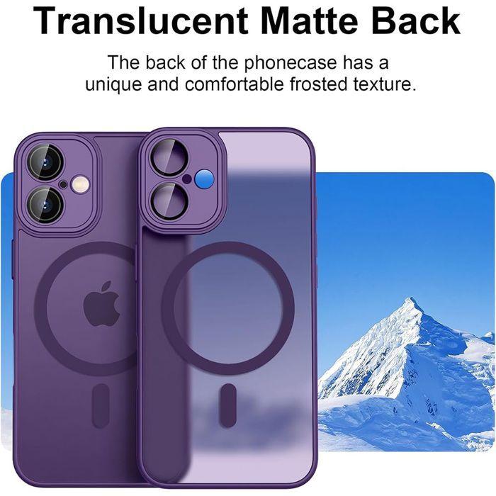 Coque de Protection - BOOLING - iPhone Air - avec Anneau Magnétique - Violet - 2 Verres Trempés