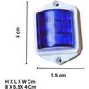 APSMOTIV 2Pc Trailer Rv Marker Led Light Clearance Light Blue, 2x2 Inch Led Bubble 12V Lights For Boat Trailer Rv Trucks Bus Universal