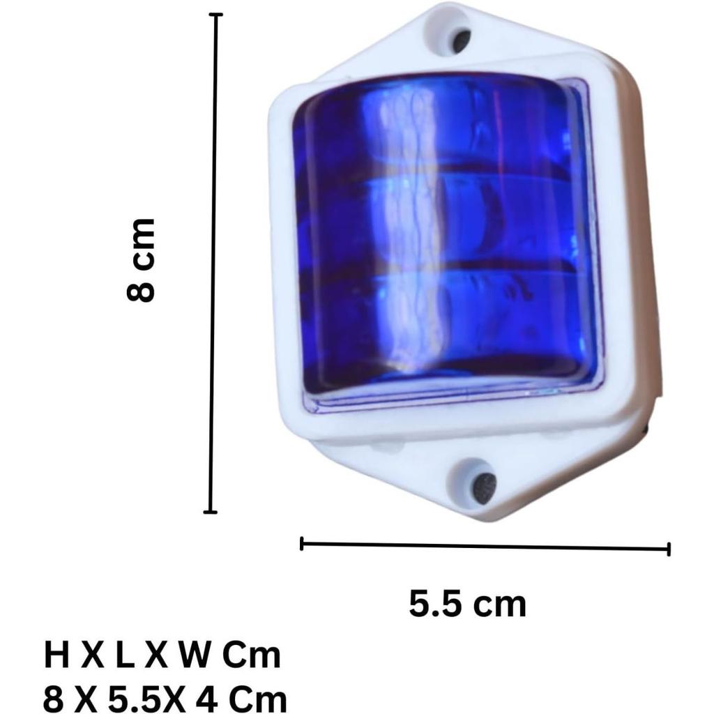 APSMOTIV 2Pc Trailer Rv Marker Led Light Clearance Light Blue, 2x2 Inch Led Bubble 12V Lights For Boat Trailer Rv Trucks Bus Universal