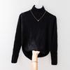 Undercoat for Women In Autumn and Winter Coat and Sweater Half High Neck Knitted Sweater Top