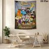 Name Custom Cuphead Wall Tapestry Aesthetic Wall Hanging Printed Fabric Blanket Decorative Tapestries for Bedroom Living Room Home Decor