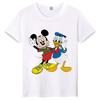Children's Short-Sleeve Mickey Mouse and Donald Duck Cartoon Print T-Shirt Casual Round Neck Breathable Parent-Child Top
