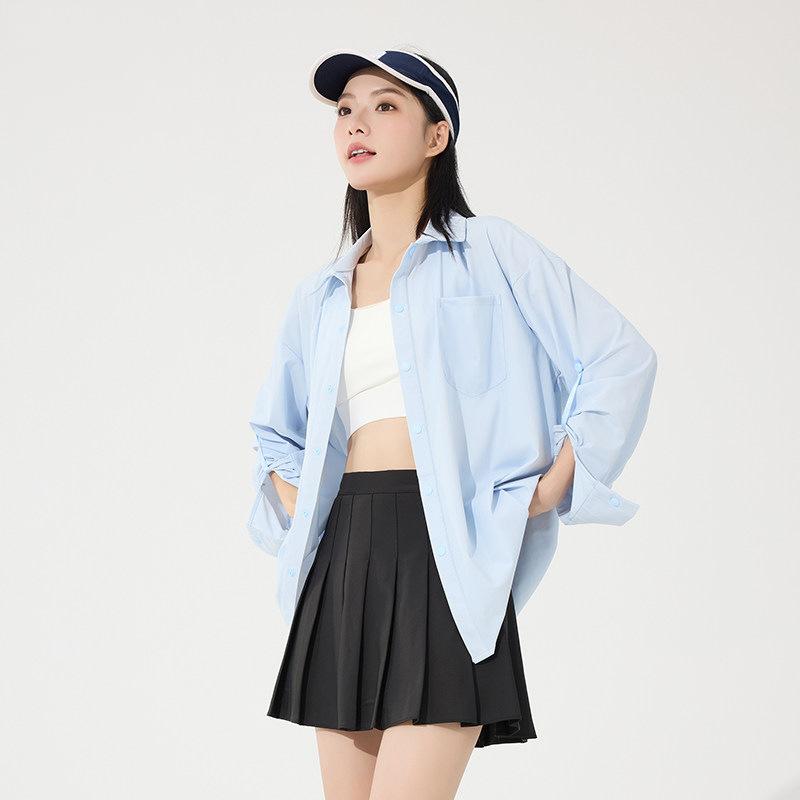 Big brand light and thin sunscreen blue shirt women's summer 1011 new UV protection sunscreen shirt cool cardigan jacket