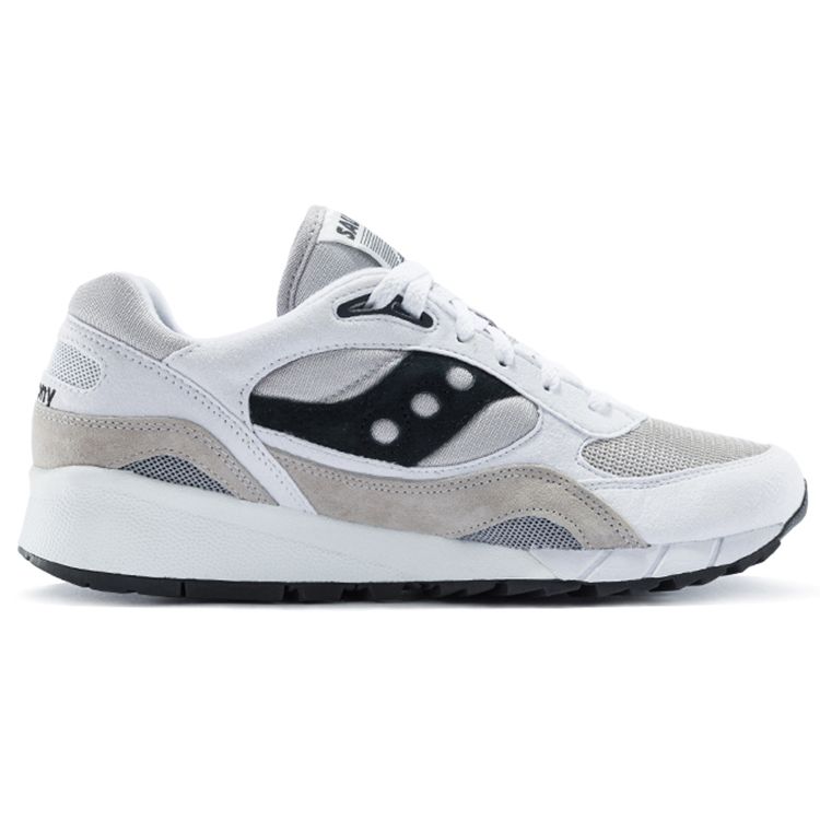 SAUCONY Shadow 6000 White Grey Men Sneakers Black S70441-3