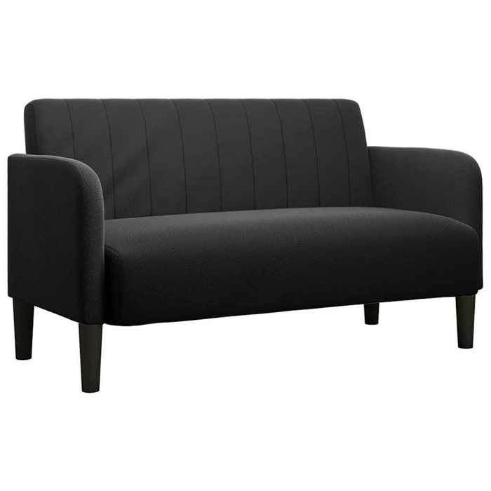 VidaXL Loveseat Sofa Black 109 Cm Velvet, Two-seater Sofa, Divan, Living Room Seating, Sofa, Upholstered Sofa, Sofa 2 4100592