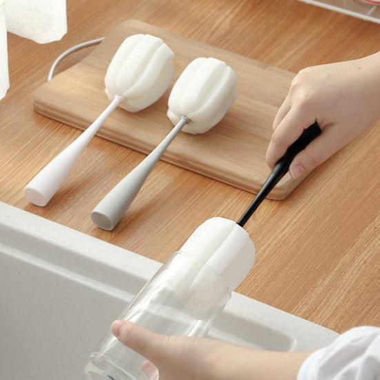 2 ks Kuchyň Sklenice na víno Láhev Káva Čaj Skleněný hrnek Houbička Kartáč Čisticí nástroj Výprodej Zboží