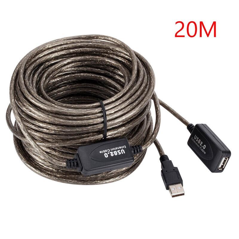 

5101520m 20 Usb Extension Cable Male To Female Active Repeater Extender Cord 20m