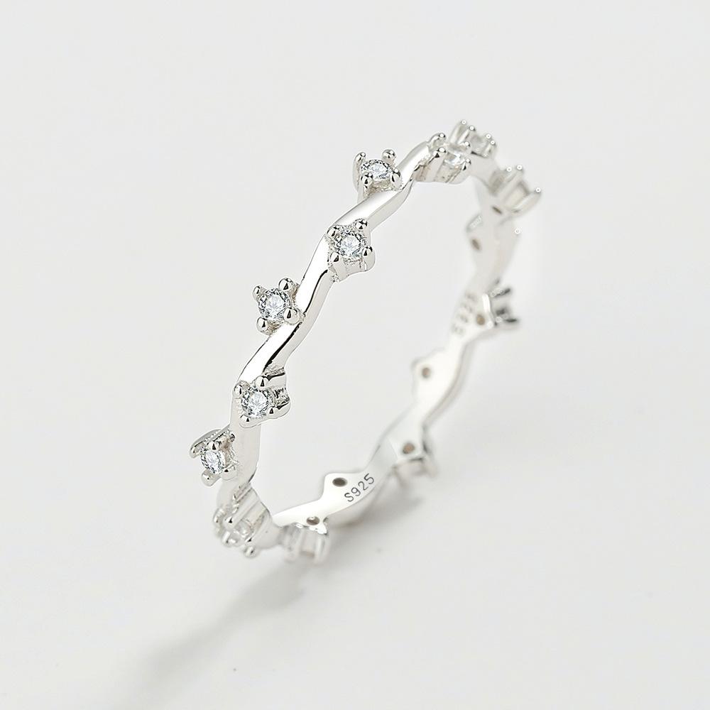 

POMOiii S925 Серебряное Ins Tide Необычный дизайн японское кольцо женский легкий роскошный холодный ветер указательный палец украшения для рук ювелирные изделия