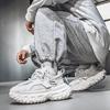 Fashion Niche Men's Casual Shoes 2025 Spring Sports Versatile Thick Sole Shoes Height Increasing Dad Shoes Comfortable Fashion Sneakers