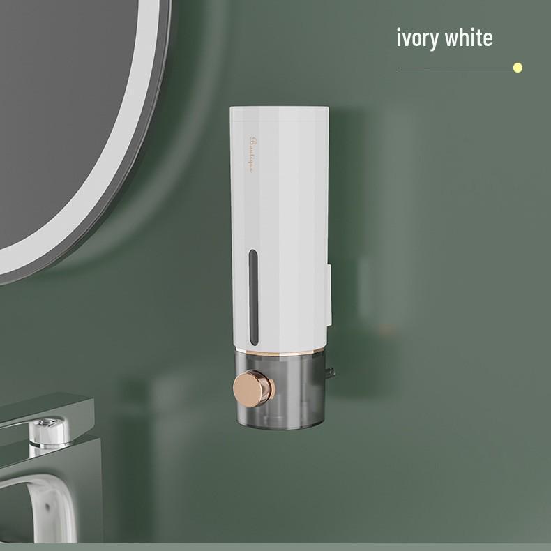 Handcrafted Wall-Mounted Soap Dispenser with Bath Brush for Foam and Gel