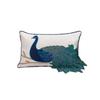 New Chinese Embroidered Peacock Throwing Pillow,Cushion,Sofa Cushion Cover,Bed Waist Pillow Cover