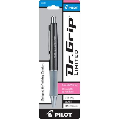 Pilot Grip Gel Ink Ballpoint Limited Charcoal Gray [Imported] Dr. Pen, Edition, Black, 0.7mm (Fine Tip),