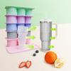 3pcs, Universal Portable Water Cup Special Ice Mold, Ice Tray, Silicone Hollow Cylindrical Ice Box with Lid and Ice Bucket