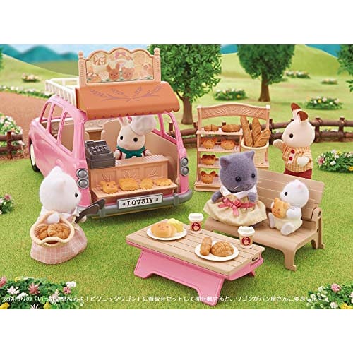 Sylvanian Families Shop Furniture Set [Brown Oven! First Bakery Set] Mi-88 ST Mark Certified For Ages 3 and Up Toy Dollhouse Sylvanian Families EPOCH