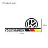 For VOLKSWAGEN VW 2PCS Car Rearview Mirror Reflective Decals Waterproof Sticker For Volkswagen Golf 4 5 6 7 8 Passat Tiguan Bett