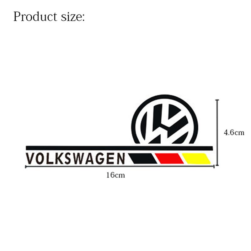 For VOLKSWAGEN VW 2PCS Car Rearview Mirror Reflective Decals Waterproof Sticker For Volkswagen Golf 4 5 6 7 8 Passat Tiguan Bett
