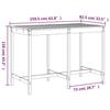 VidaXL 7-piece Garden Bar Set Honey Brown Solid Pine Wood, Pub Set, Patio Bar Set, Set 3157784