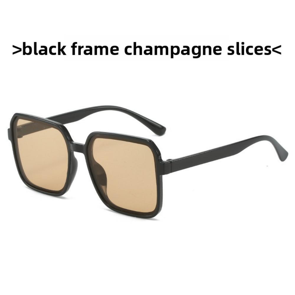 New fashion sunglasses women's square sunglasses plain and versatile ins simple classic sunglasses