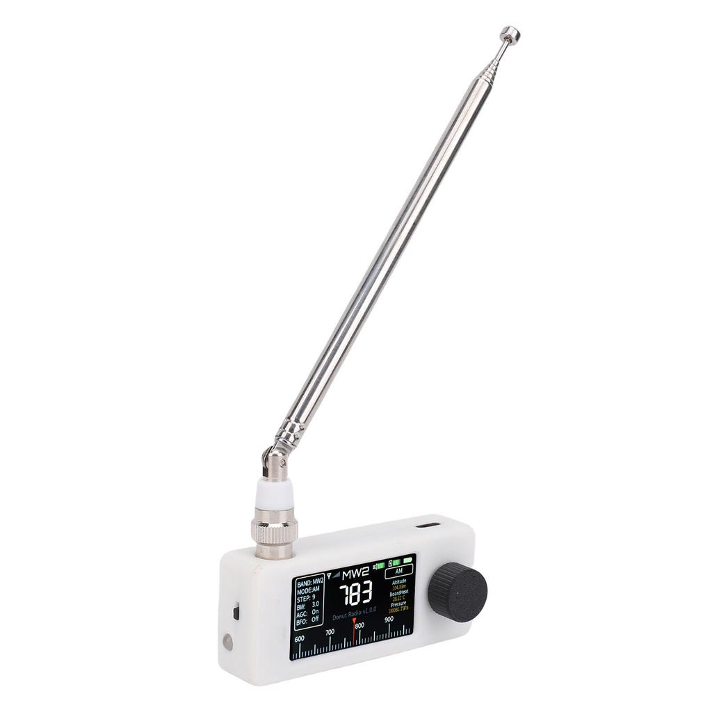 SI4732 Radio AM FM LSB USB Transistor Radio Receiver with 1.9in Color Screen 3.5mm Hdphone   Telescopic Antennae