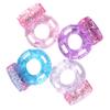 Vibrating Waterproof Vibrator Cock Ring With Clitoral Stimulator Clit And Penis