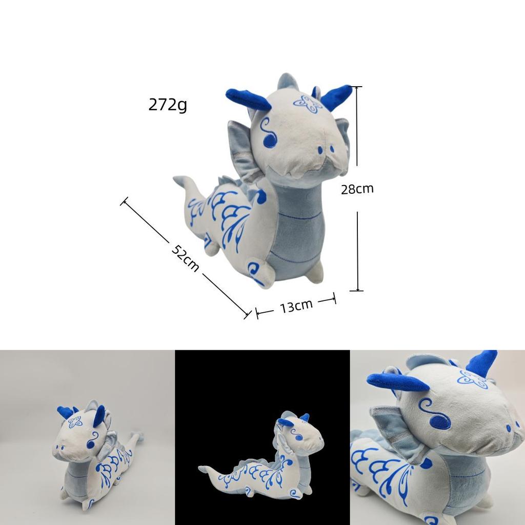 Chinesischer Drache Plüschkissen mit kurzem Kunstpelz Weiches Spielzeug zum Sammeln und als Geschenk