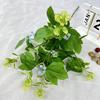 Plastic Bee Leaf Table Decor With Faux Flowers For Home Living Room And Wedding Events