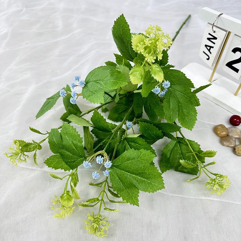 Plastic Bee Leaf Table Decor With Faux Flowers For Home Living Room And Wedding Events