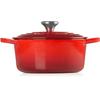 Чугунная жаровня Le Creuset Signature круглая 18 см вишнево-красная 1,8 л (21177180602430)