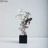Ink Color Taihu Stone Sculpture Resin Crafts Ornaments Room Aesthetics Decor Desk Decoration Artwork Imitation Coral Statue