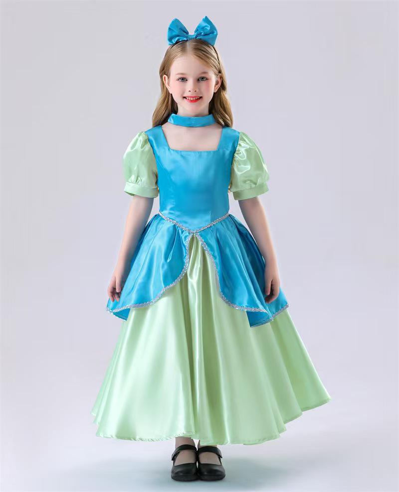 Cinderella Sister Princess Cosplay Halloween Costume for Role-Playing and Stage Performance 130CM