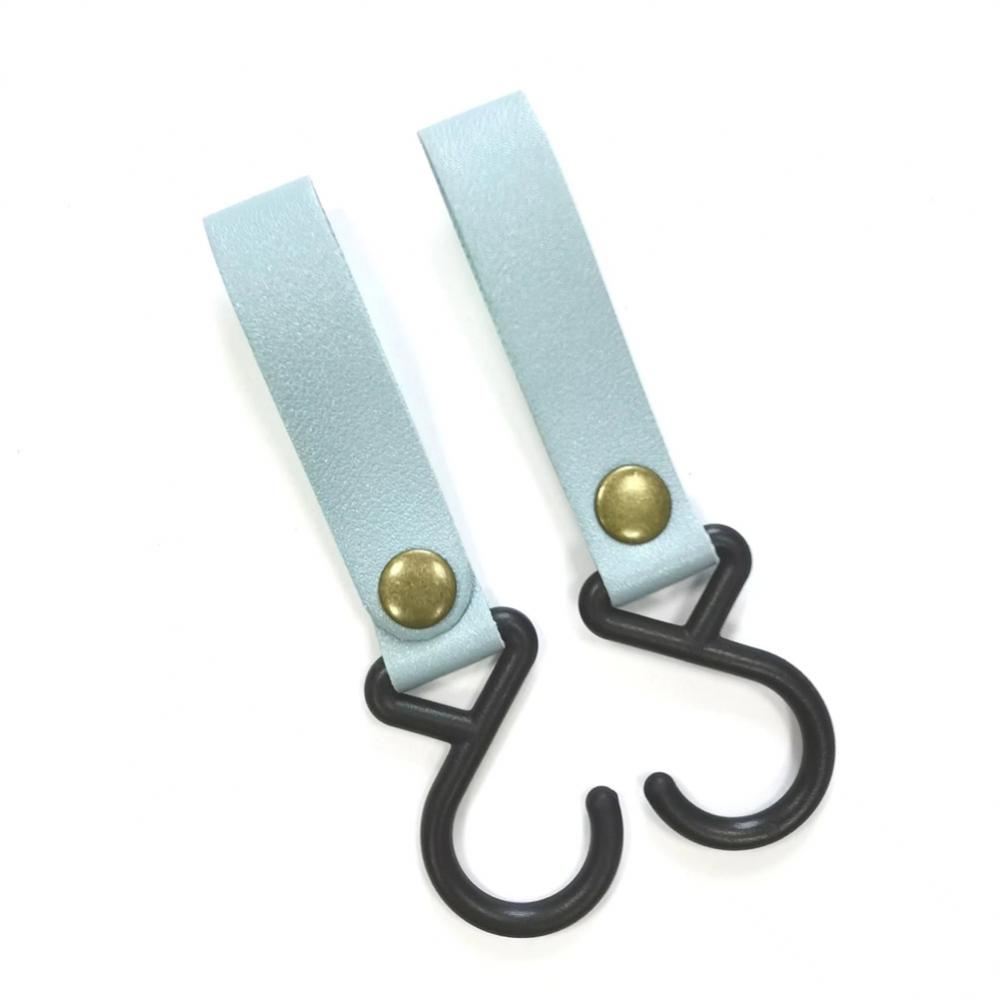 Outdoor Hanging Hooks Rope Clothesline Portable Leather Shelf Hook Durable Storage Rack Lanyard Canopy Hanger S-shaped