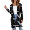 Women's Fashion Casual Comfortable Halloween Printed Mid-Length Cardigan With Pockets Jacket