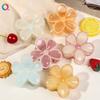 3 Pcs Large Classic Design Hair Claw Clips Flower Acrylic Fashion Headwear Barrette,Sweet Hair Accessories for Women Gift