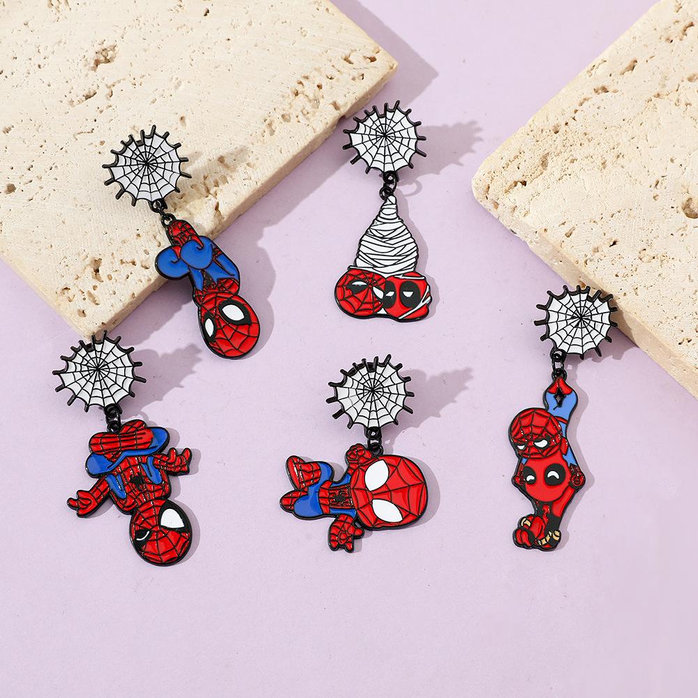 89 Spider-Man Alloy Brooch Marvel Superhero Spider-Man Metal Badge Backpack Jacket Personalized Decoration