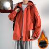 Hooded Jacket Men's Spring and Autumn Trendy Loose Handsome Casual Jacket Large Size Loose Youth Jacket Men's Jacket