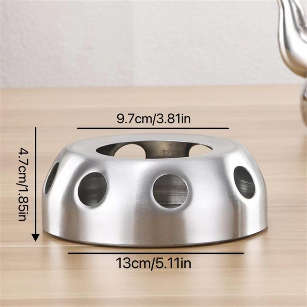 1 Stück Edelstahl Heiz-Teewärmer, Glasbehälter, Kerzen-Isolierbasis, Teewärmer, Teesitz, Milcherwärmer Heizbasis