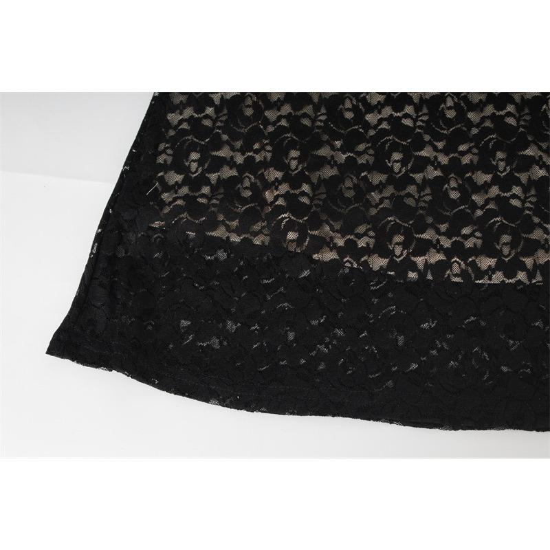 Women's Deep V Fanny Pack Hip Fish Tail Sexy Hot Fashion Party Lace Strap Dress