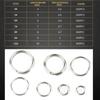 500Pcs Heavy Duty Fishing Split Rings Corrosions Resistant Lures Rings Fishing Lures Connector Fishing Accessories