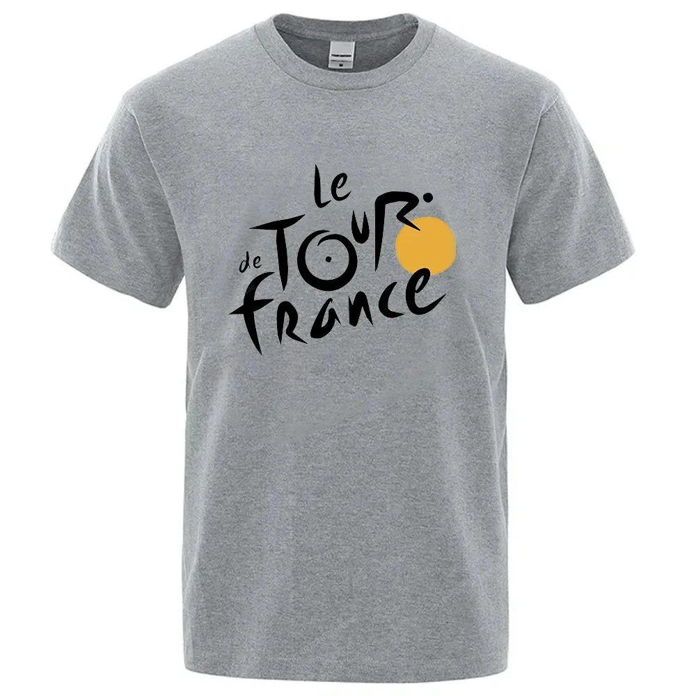 

2025 New Summer Le Tour De FranceS T-shirt Sweatshirt with Garland Printing, French Bicycle, Unisex T-shirt, Loose Sports Top 4XL
