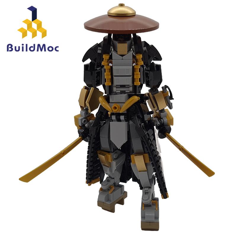 Buildmoc Ideas MOC-107112 Mecha Warrior Mech Robot Suit Figures 341PCS Model Building Blocks Toys For Children Toy Kids